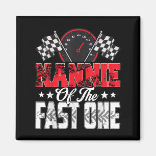 Nannie von der schnellen 1-Geburtstag 1. Rennwagen Magnet
