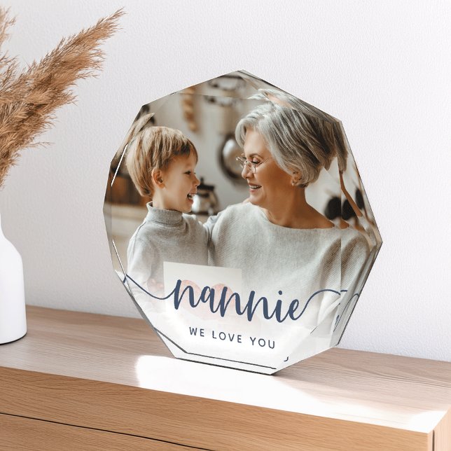 Nannie Wir Liebe Sie | Oma Script Overlay Fotoblock (Von Creator hochgeladen)