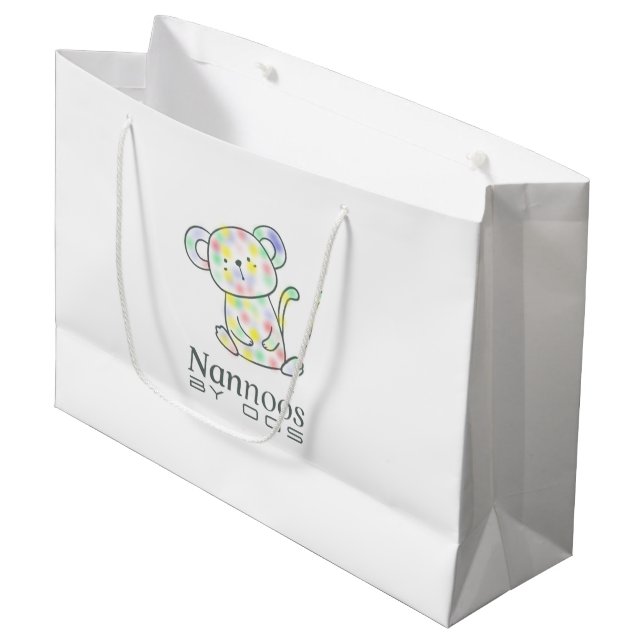 NANNOOS GIFT BAGS GROßE GESCHENKTÜTE (Vorderseite Schrägansicht)
