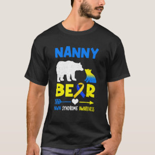 Nanny Bear Familie passend zum Down-Syndrom-Bewuss T-Shirt