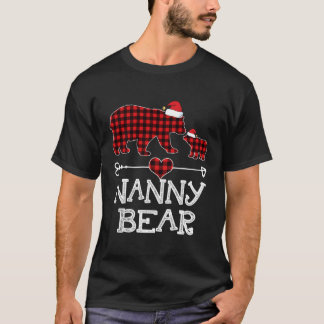 Nanny Bear Pajama Red Kariert Buffalo Familiengesc T-Shirt