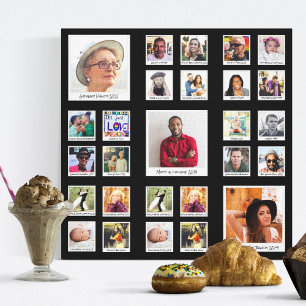 Nanny Black Fotodruck Collage Leinwanddruck