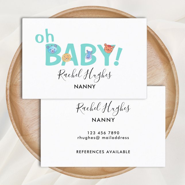Nanny Business Card Visitenkarte (Von Creator hochgeladen)