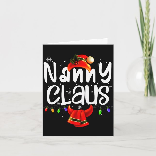 Nanny Claus Matching Christmas Costume  Karte (Vorderseite)