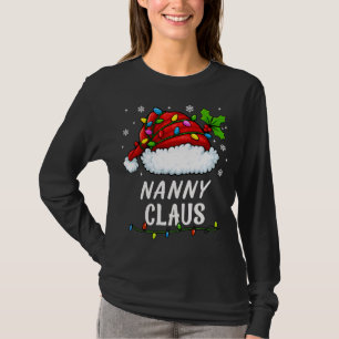 NANNY CLAUS passende Familien-Weihnachts-Pyjamas T-Shirt