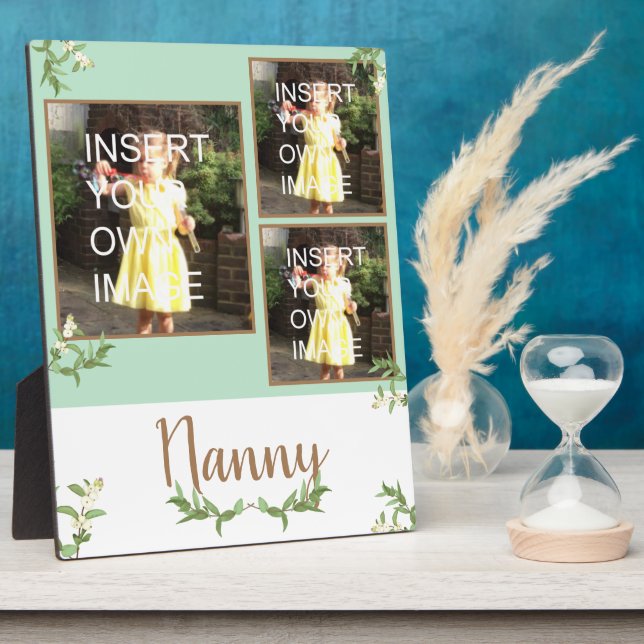 Nanny Personalisiert Multi Foto Fotoplatte (Seite)
