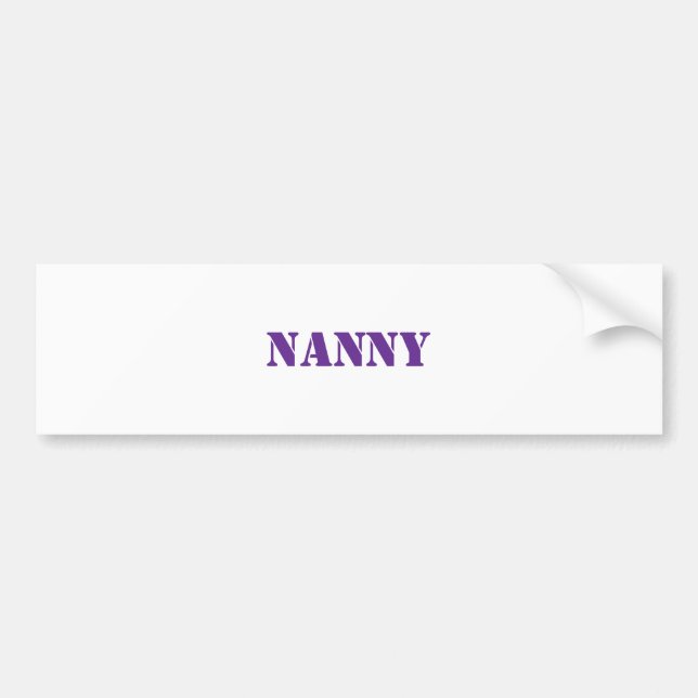 Nanny  sticker autoaufkleber (Vorne)