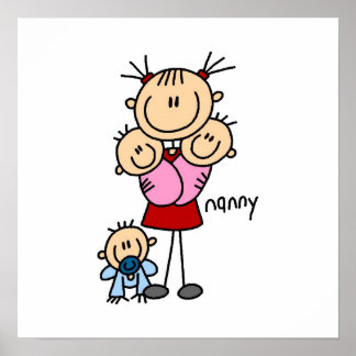 Nanny Strichmännchen Poster