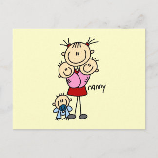 Nanny Strichmännchen Postkarte