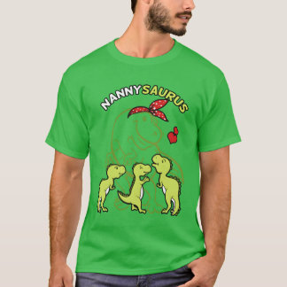 Nannysaurus Nannyyrannosaurus Dinosaur Mütter Jung T-Shirt