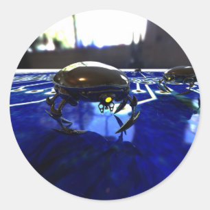 Nano-Bots-Aufkleber Runder Aufkleber