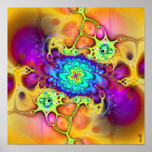 Nano-Cellular Adjustments V 1 (12 by 12) Art Print Poster