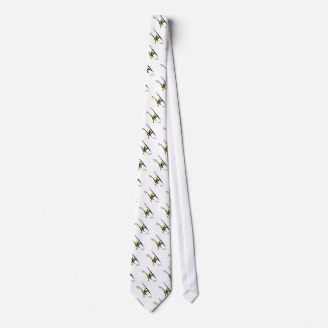 NaNoLA - Lemur mit Füllfederhalter Krawatte (Vorderseite)