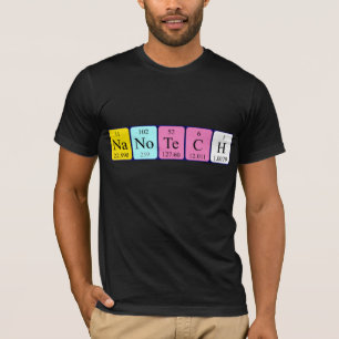 Nanotech Namen-Shirt periodischer Tabelle T-Shirt