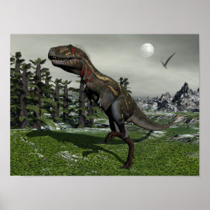 Nanotyrannus dinosaur - 3D rendern Poster