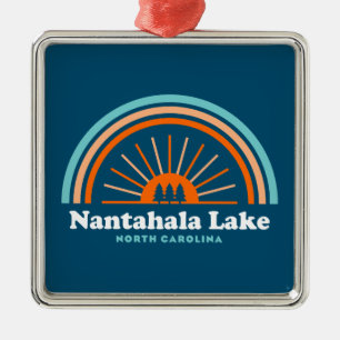 Nantahala Lake North Carolina Rainbow Ornament Aus Metall