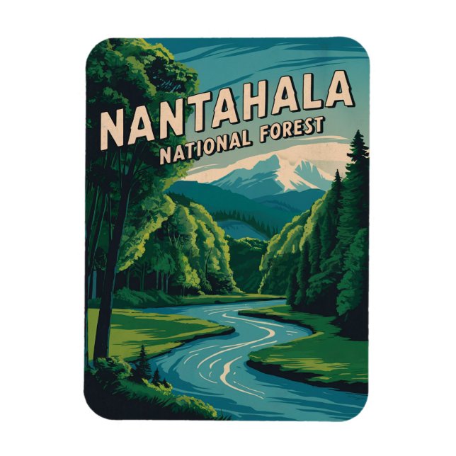 Nantahala National Forest Magnet (Vertikal)