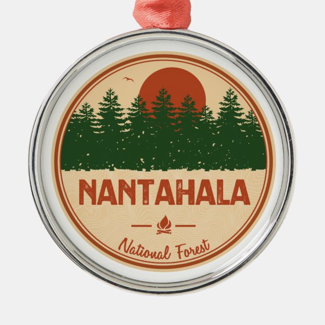 Nantahala National Forest Ornament Aus Metall (Vorne)