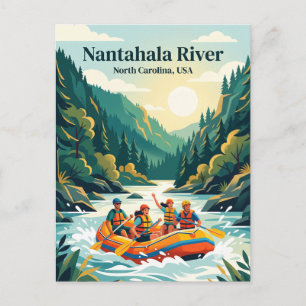 Nantahala River, North Carolina, USA Postkarte