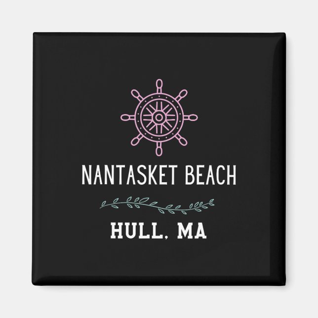 Nantasket Beach Trendy Hull Machusetts Vacation Tr Magnet (Vorne)