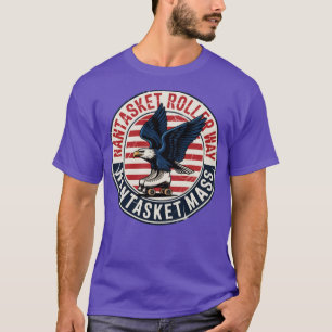 Nantasket Rollerway Vintag Retro Roller Skaten R T-Shirt