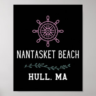 Nantasket Strand Trendiger Hull Machusetts Urlaub Poster