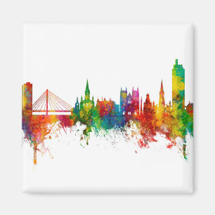 Nantes France Skyline Magnet