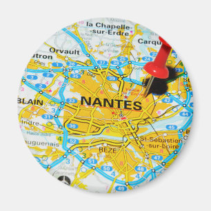 Nantes, Frankreich Magnet