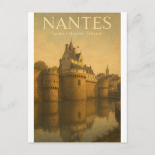 NANTES in Frankreich — Historisches Bretagne Retro Postkarte