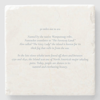 Nantucket 30 Meilen bis zum Untersetzer