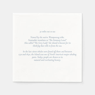 Nantucket 50 Meilen Bis zum Sea Cocktail Napkins Serviette