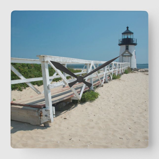 Nantucket. Altbau Quadratische Wanduhr (Vorderseite)