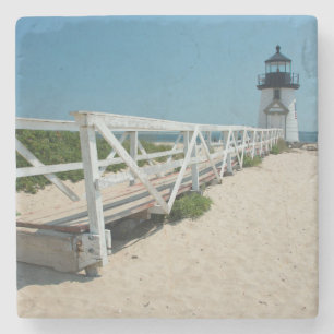 Nantucket. Alte Holzlaterne Steinuntersetzer