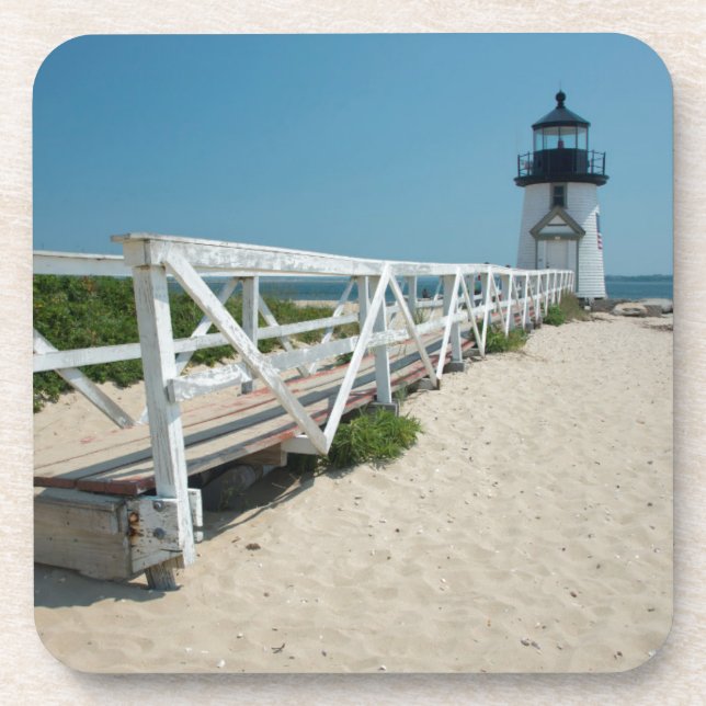 Nantucket. Alte Holzlaterne Untersetzer (Vorderseite)