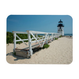 Nantucket. Alter hölzerner Leuchtturm Magnet