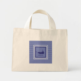Nantucket auf diese Weise Zip Code tote Verpackung Mini Stoffbeutel