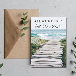 Nantucket Beach Eloped Wedding Ankündigung