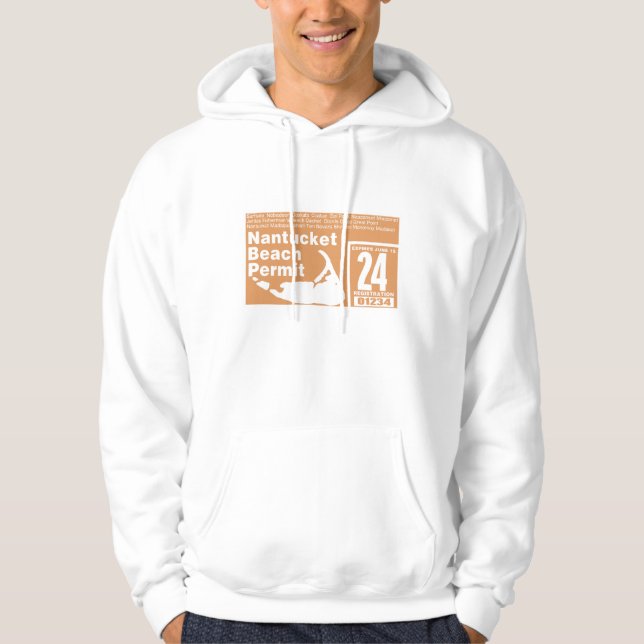 Nantucket Beach Permit 2024 Hoodie (Vorderseite)