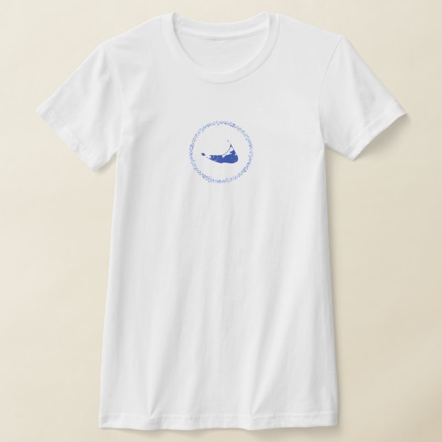 Nantucket Blue and White Women's Tshirt (Ablage )