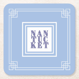 Nantucket Blues Paper Untersetzer