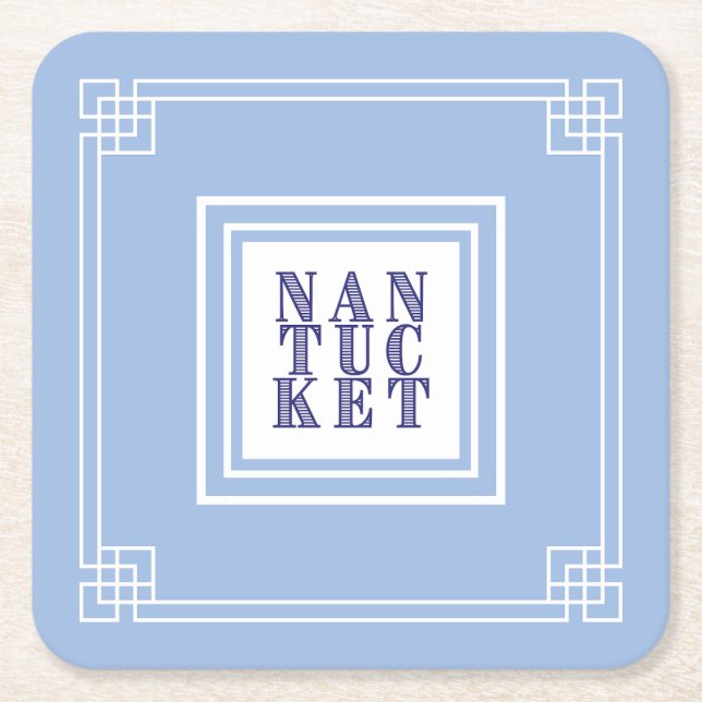 Nantucket Blues Paper Untersetzer (Vorderseite)