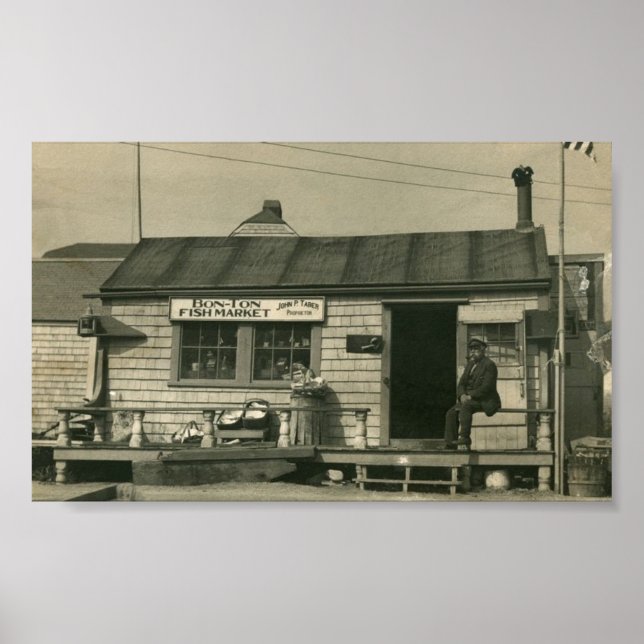 Nantucket Bon-Ton-Fischmarkt Poster (Vorne)