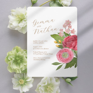 Nantucket Bouquet Wedding Einladung
