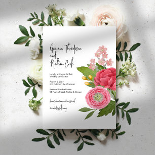 Nantucket Bouquet Wedding Einladung