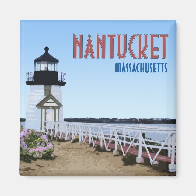 Nantucket Brant Point Leuchtturm Massachusetts Magnet (Vorne)