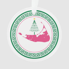 Nantucket Christmas Stroll Ornament w Tree