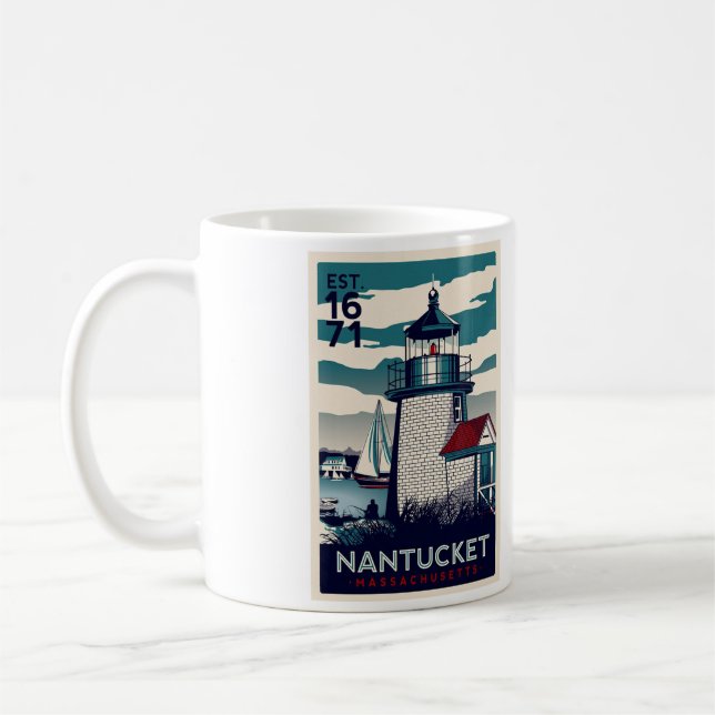 Nantucket Coffee Tasse - Größe 11oz (Links)