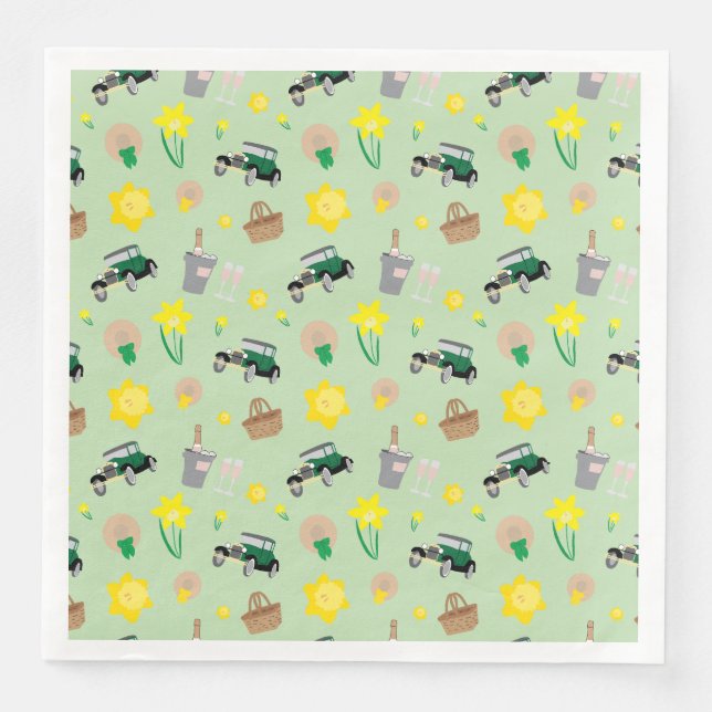 Nantucket Daffodil Weekend Paper Napkins Serviette (Vorderseite)