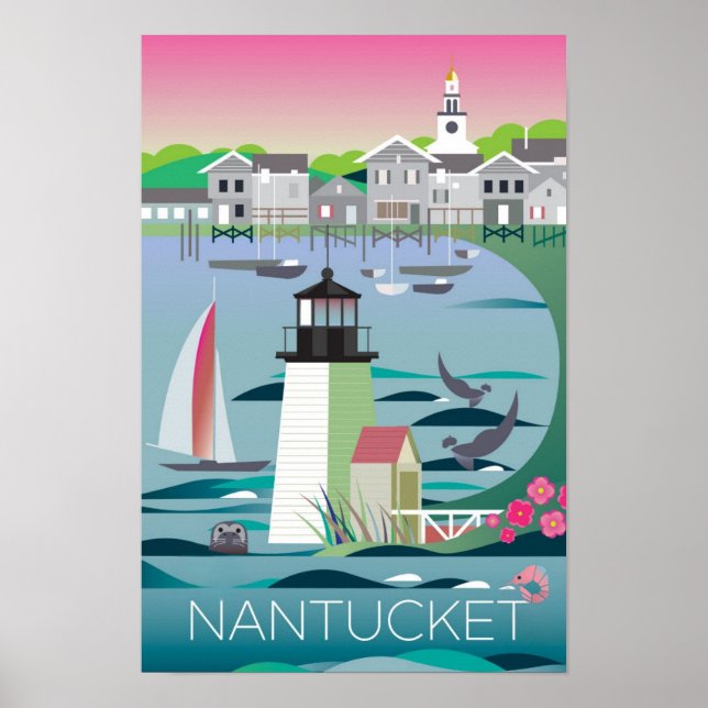 Nantucket-Druck Poster (Vorne)