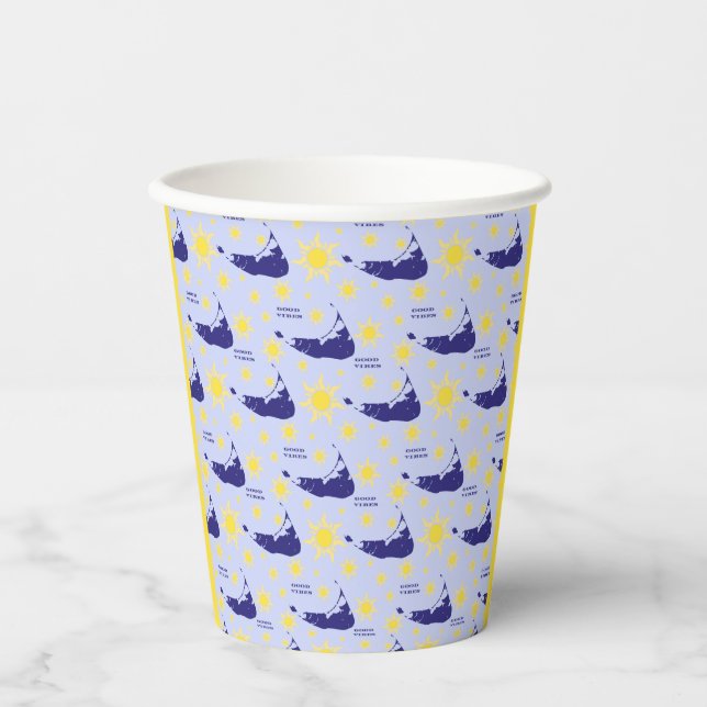 Nantucket Good Vibes Paper Cups Pappbecher (Vorderseite)